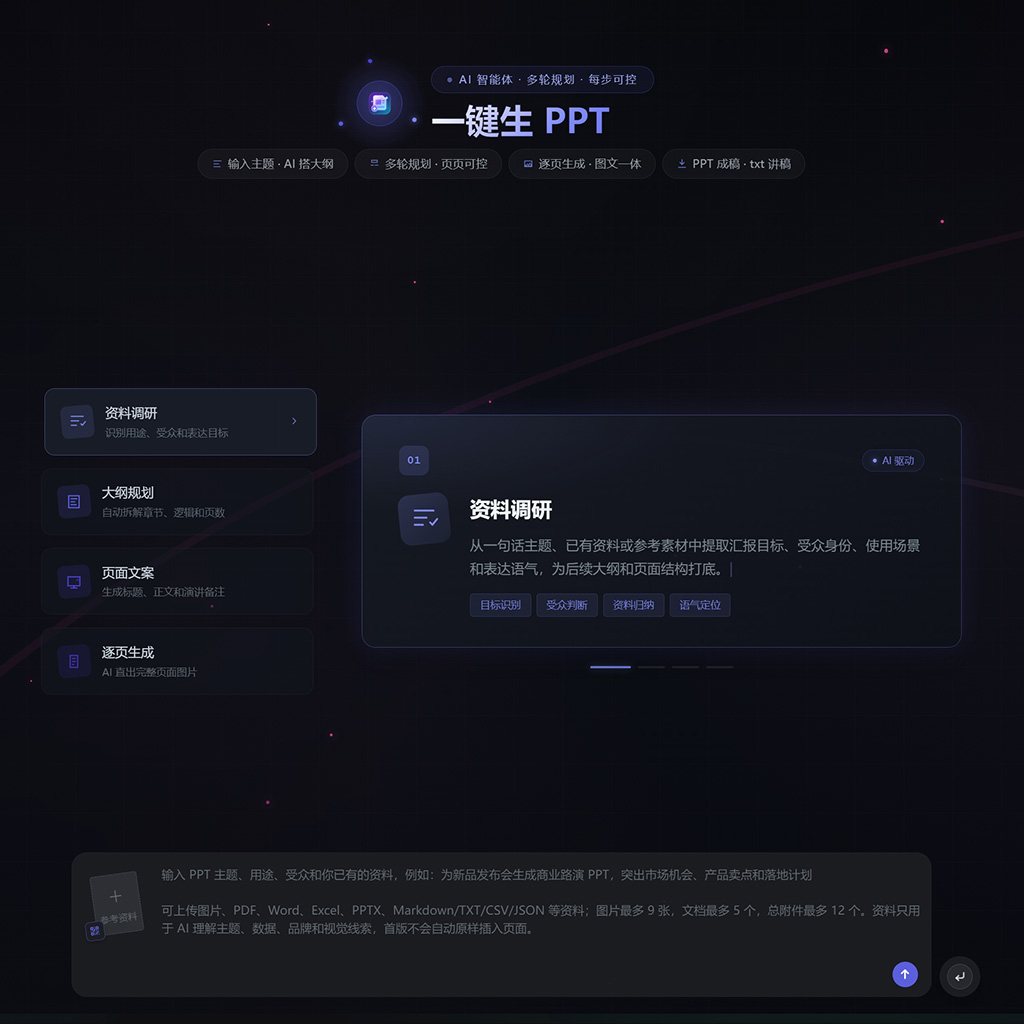 AI生成演示文稿与视觉方案